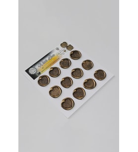 Mühürcüm Kalp 3 12 Adet 3D Hazır Kendinden Yapışkanlı Sticker Mühür RM2117