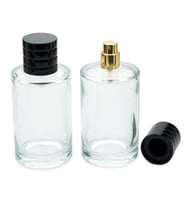 Parfüm Şişesi 100 ml 5 Adet Uzun Silindir Model Kolay Kapama (Şeffaf)