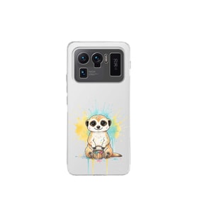 Xiaomi Mi 11 Ultra ile Uyumlu Splash Mirket Tasarımlı Şeffaf Silikon Kılıf