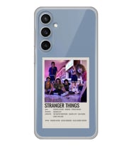 Samsung Galaxy S23 FE Uyumlu Stranger Things Minimalist Poster Desenli Şeffaf Telefon Kılıfı