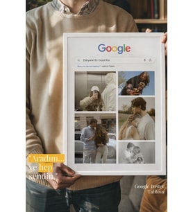Kişiye Özel Google Temalı Arama Motoru Fotoğraflı Çerçeve