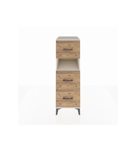 Kronos Dolap Tek Raflı 3 Çekmeceli 44x59x134 Aytaşı-Çam