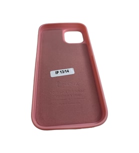 iPhone 13/14  Parlak Lüx Simli İç Kısmı kadife kumaşlı Telefon Kılıfı (Pembe)