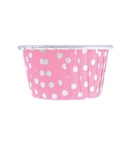 Pembe Puantiyeli Muffin Kek Kapsülü 50li