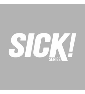 Sick Series Araba Sticker siyah 15x6 CM (Beyaz)