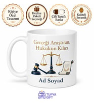 Savcı Temalı İddianame Adalet Kupası Hukukun Kılıcı İddia Makamı Hediye Bardak
