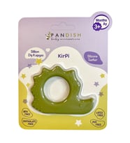 Pandish Kirpi Silikon Diş Kaşıyıcı Mavi (Yeşil)
