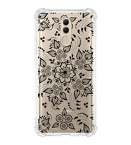 Huawei Mate 20 Lite  Köşe Korumalı Antişok Kapak Nostalji Desen Tasarımlı Şeffaf  Kılıf