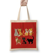 Cat Lover Gifts For Women MEN Bez Çanta Uzun Saplı