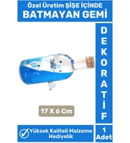 Premium Seri Yüksek Kaliteli Dayanıklı Şık Dekoratif Hediyelik Denizci Tasarım BATMAYAN GEMİ