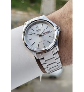 Casio CSISTE93 Gümüş Renk Gün ve Takvim Fonksiyonlu Hediye Paketli Erkek Kol Saati