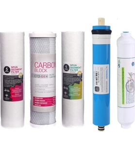 E-Water Su Arıtma Cihazı 5'li Filtre Seti Ekonomik Set Vontron Membranlı