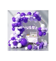 MOR BALON ZİNCİR SET