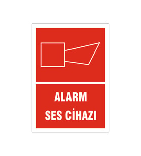Alarm ses cihazı, isg uyarı levhası