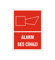 Alarm ses cihazı, isg uyarı levhası