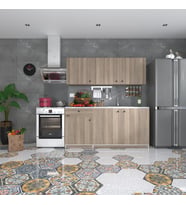 Kenzlife hazır mutfak seti heyula crd 180 cm genişlik üst tezgahsız (Karışık)
