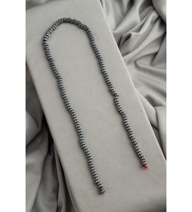 Hematit Doğal Taş Parlak Füme Rondela Kesim 5x3mm Dizi