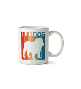 Bulldog Funny Cute Porselen Kupa Bardak
