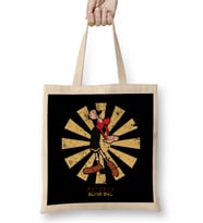 Olive Oyl Retro Japanese Popeye Bez Çanta Uzun Saplı