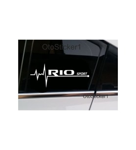 Kia Rio Sport Nabız Kalp Atışı Ritim Sticker 2 Adet