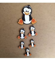 AHŞAP DUVAR SÜSÜ PENGUEN