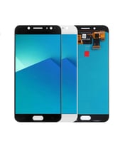 Samsung Galaxy C8 C7100 ile Uyumlu Oled Ekran Dokunmatik (Beyaz)