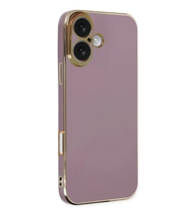 Newface Apple iPhone 16 Kılıf Volet Silikon - Mor