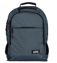 Jacbag Student Üç Bölmeli Gri Çocuk Genç Yetişkin Sırt Çantası - Okul, Günlük Seyahat (Çok Renkli)