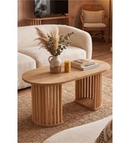 Modern Naturel Ahşap Orta Sehpa