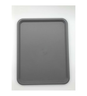 Gri Plastik Servis Tepsisi 29x37 cm, Şık ve Kullanışlı Sunum Tableti