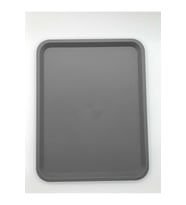 Gri Plastik Servis Tepsisi 29x37 cm, Şık ve Kullanışlı Sunum Tableti