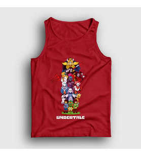 Presmono Unisex Kırmızı All Undertale Atlet 31630tt (Kırmızı)
