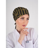 Radyoloji 2.Desen Radyolog Emar MR Röntgen Temalı Tesettür Bone (Siyah)