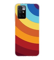 Redmi 10 2022 Uyumlu Kapak Renk Cümbüşü Tasarımlı Şeffaf Silikon Kılıf