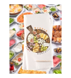 Brunch Kahvaltı Temalı Baskılı Peçete 20 Adet 2xx2