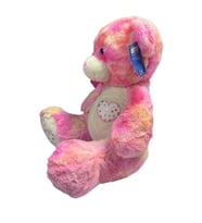 35 CM Burnu Yıldızlı Sevimli Peluş Ayı Yumuşacık Sarılmalık Oyuncak (Pembe)