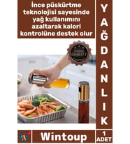 #Şişe Mutfak Zeytinyağı Sirke Sos Yağdanlık Şeffaf Ergonomik Şık Çok Amaçlı Spreyli Cam Şişe 100 Ml