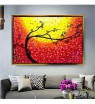 Altın Çerçeveli dekoratif tablo l484 (Gold)