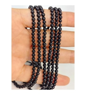 Bileklik Boy Turmalin Taşı Dizi 3-3.5mm Aralığı (45216) Yarım Dizi (17CM UZUNLUĞUNDADIR)