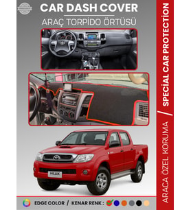 TOYOTA HILUX (2005-2014) Torpido Örtüsü Panel Halısı Torpido Koruma Tam Uyum UV Koruma Kaymaz