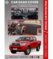 TOYOTA HILUX (2005-2014) Torpido Örtüsü Panel Halısı Torpido Koruma Tam Uyum UV Koruma Kaymaz