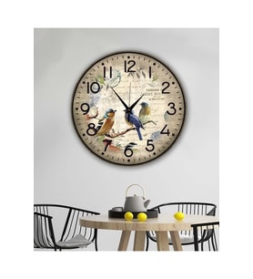 bilge Tasarım retro Duvar Saati 40 x 40 CM (Karışık)