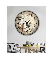 bilge Tasarım retro Duvar Saati 40 x 40 CM (Karışık)