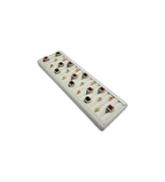 Yüzük Küpe Koldüğmesi Takı Standı Kırık Beyaz Renk Uzun 34 x 11 Cm