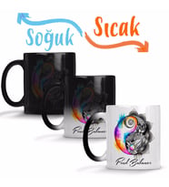 Ying Yang 01 Sihirli Kupa Bardak Porselen