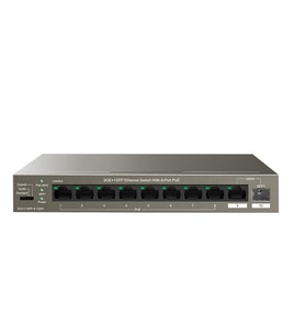 TENDA 8port 102w FULL PoE TEG1110PF-8-102W GIGABIT 1X SFP Yönetilemez Switch