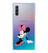 Samsung Galaxy Note 10  Kamera Korumalı Kapak Minnie Mouse Tasarımlı  Şeffaf  Kılıf