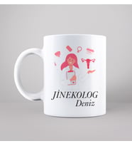 Jinekolog Tasarımlı Kupa Kişiye Özel