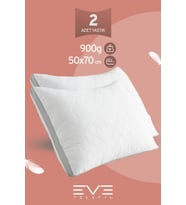 2 Adet Klimax Serisi Kılıflı Fermuarlı Klimali Antialerjik Silikon Elyaf Yastık 50x70cm 900 gr (Beyaz)