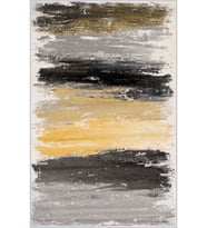 Eliana Home Baskılı, Yıkanabilir Kaymaz Taban Salon Halısı LNA1161 100x150 cm (Sarı)